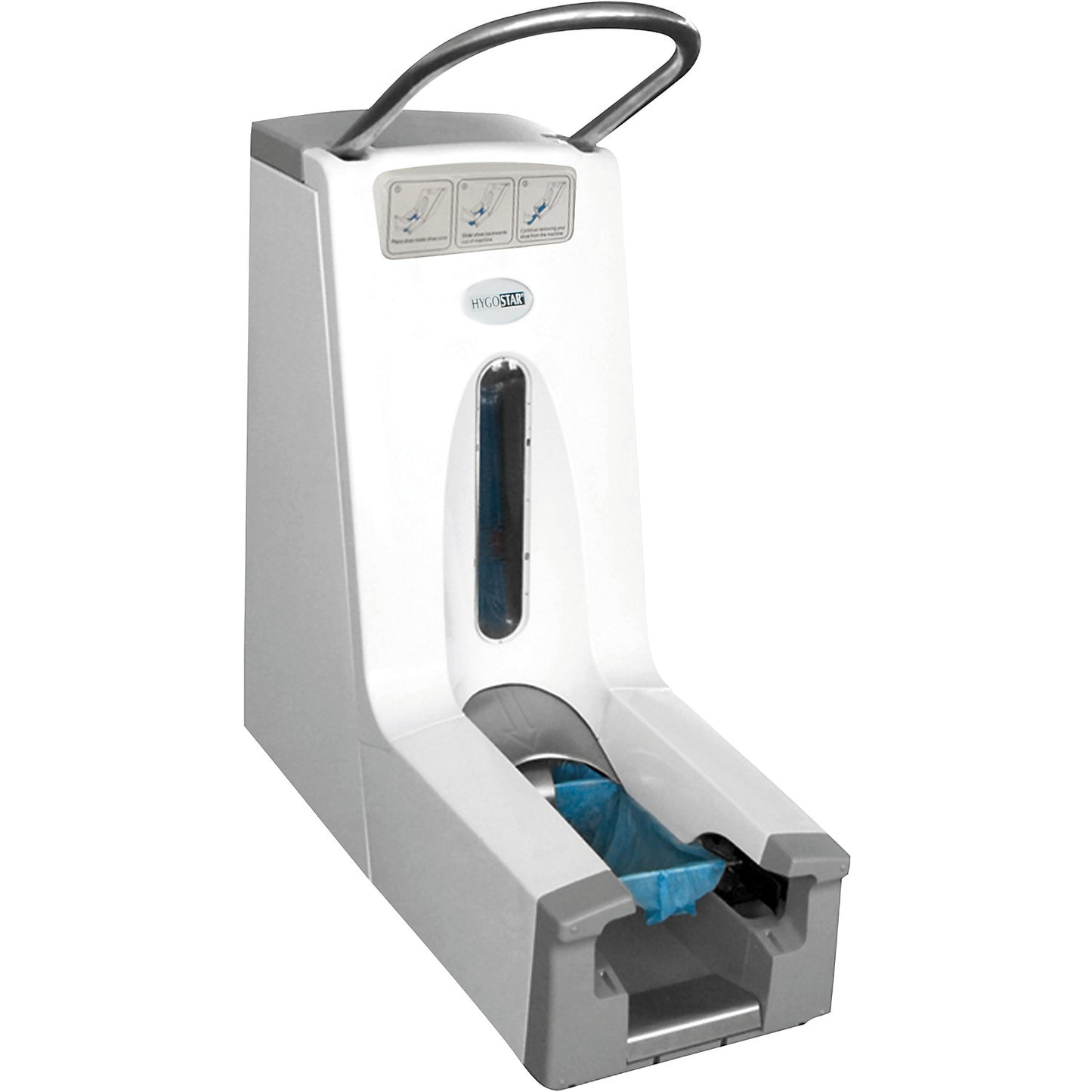 Overshoe machine, for up to 220 overshoes, LxWxH 740 x 300 x 730 mm.