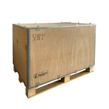 Standard wooden folding box, with runners, external LxWxH 1200 x 800 x 900 mm.