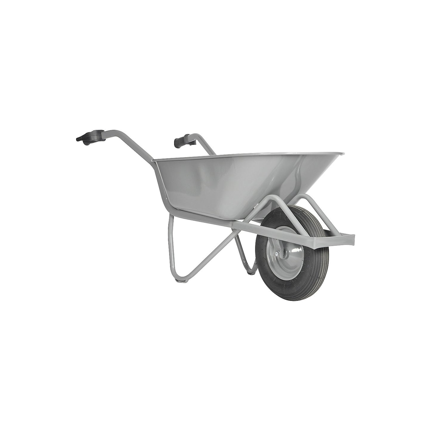 Construction site wheel barrow, EASY RIDER, 4-ply pneumatic tyres.
