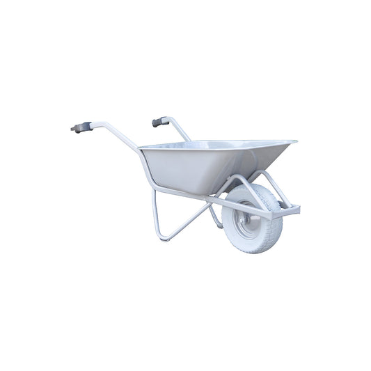 Construction site wheel barrow, EASY RIDER, puncture proof, extra wide tyres.