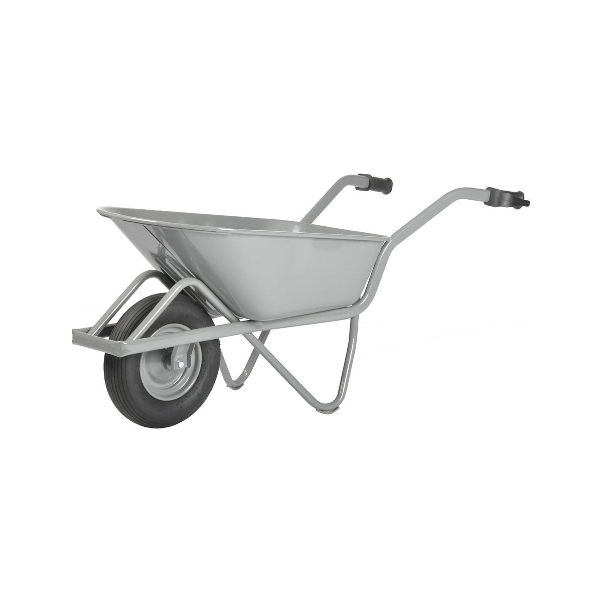 Road construction wheelbarrow, EASY RIDER, 4-ply pneumatic tyres.