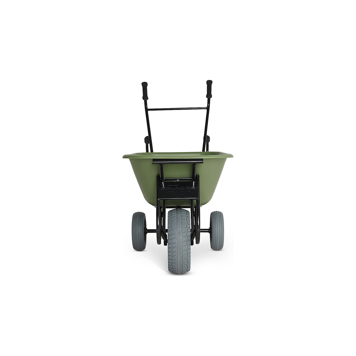TORO ERGO wheel barrow, HDPE tray, green, puncture proof tyres, extra wide tyres.