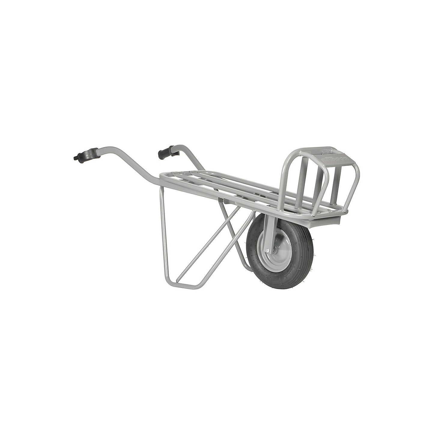 Brick and tile wheel barrow, 1 wheel, 4-ply pneumatic tyres.