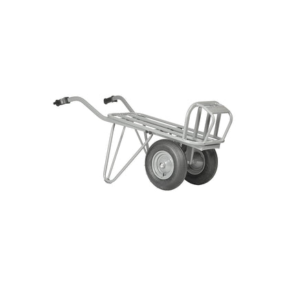 Brick and tile wheel barrow, 2 wheels, 4-ply pneumatic tyres.