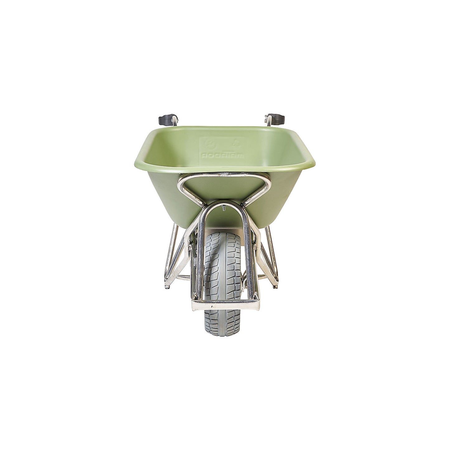 PROFI-MAX electric wheelbarrow, 90 l HDPE tray, green.