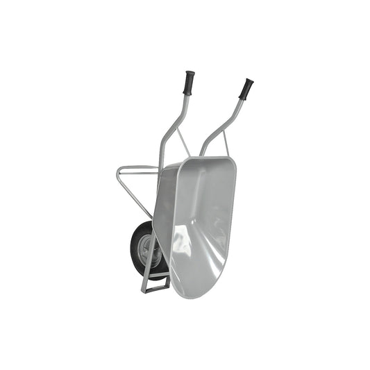 Universal wheelbarrow, 80 l steel tray, 1+ items.