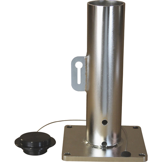 Base mount pedestal, for FIRST MATE, COMMANDER 500, ENSIGN 500 slewing crane, stainless steel.