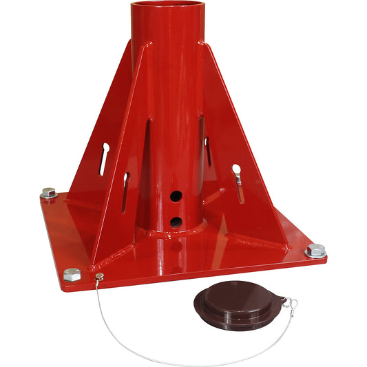 Base mount pedestal, for COMMANDER 1000, ENSIGN 1000 slewing crane, powder coated.