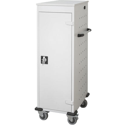 Laptop charging trolley, with 10 compartments, light grey / light grey.