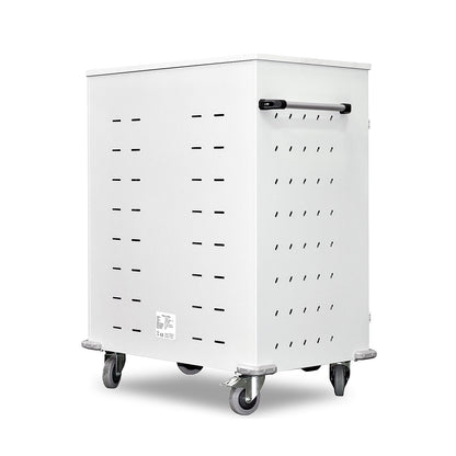 Laptop charging trolley, with 20 compartments, light grey / light grey.