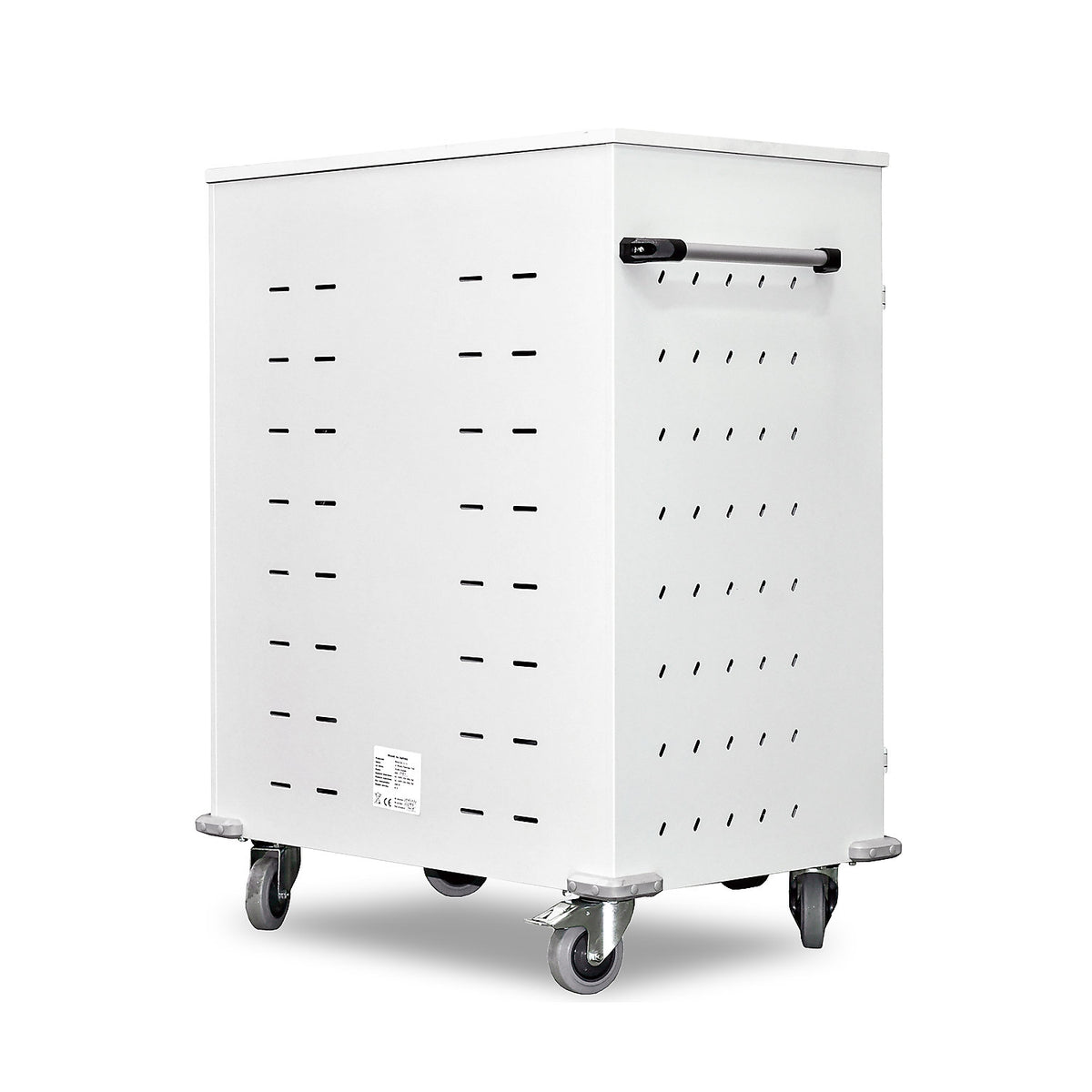 Laptop charging trolley, with 20 compartments, light grey / light grey.