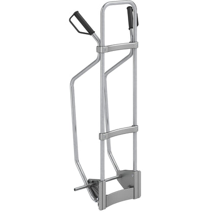 Sack truck, frame, max. load 200 kg, with glide runners, electrolytically zinc plated.