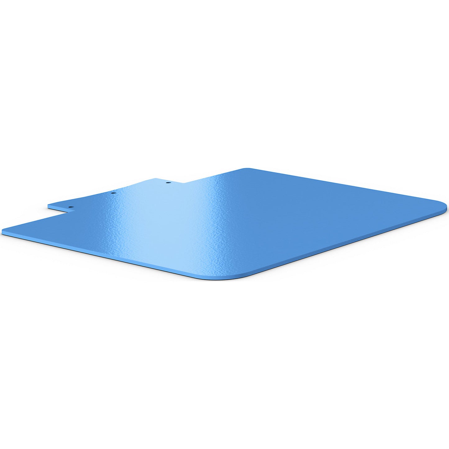 Sack truck, footplate, WxD 450 x 500 mm, light blue RAL 5012, perforated.