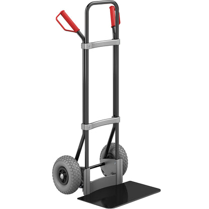 Sack truck, black, footplate WxD 450 x 350 mm, black, PU tyres.