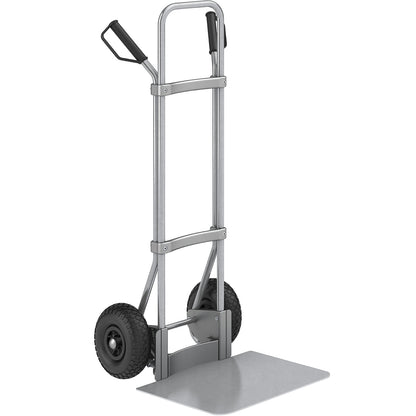 Sack truck, zinc plated, footplate WxD 450 x 500 mm, zinc plated, pneumatic tyres.