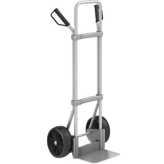 Aluminium sack truck, footplate WxD 280 x 250 mm, aluminium, PU tyres.