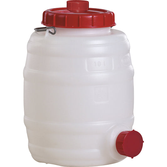Round drum, capacity 10 l, 1+ items.