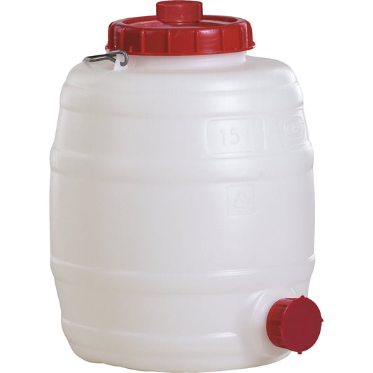 Round drum, capacity 15 l, 1+ items.