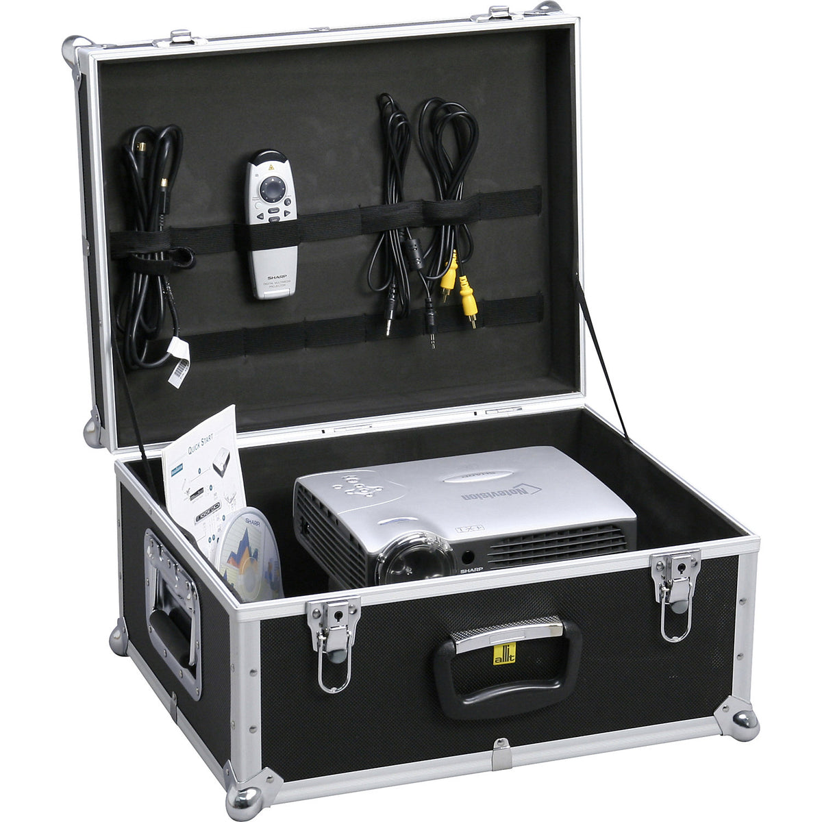 Transport box, padded, with handles at the sides, external LxWxH 465 x 375 x 255 mm.