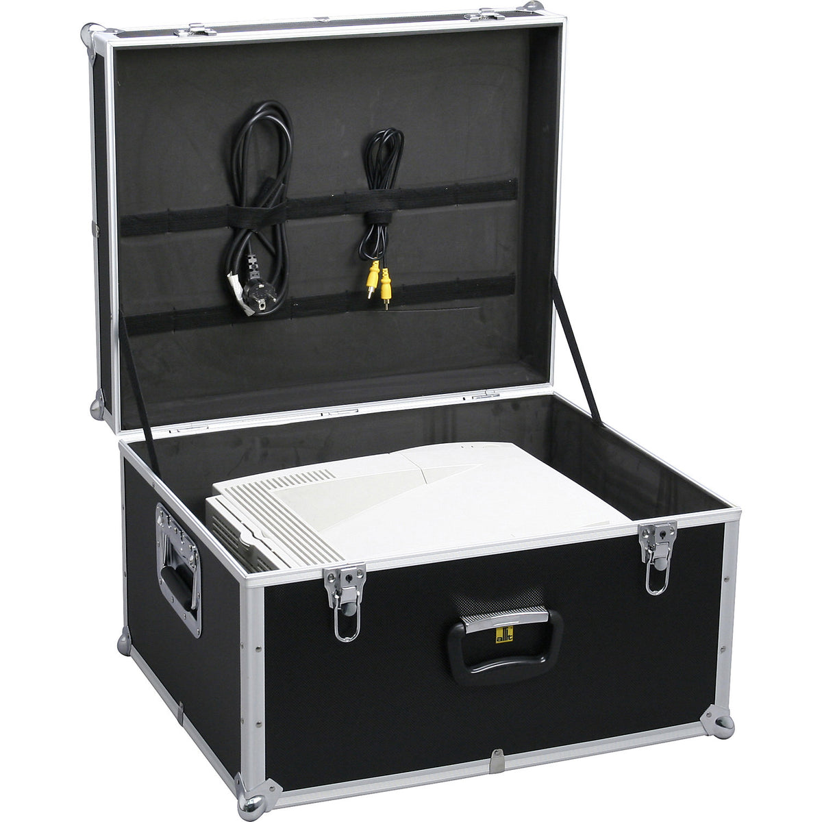 Transport box, padded, with handles at the sides, external LxWxH 565 x 475 x 355 mm.