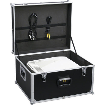 Transport box, padded, with handles at the sides, external LxWxH 565 x 475 x 355 mm.