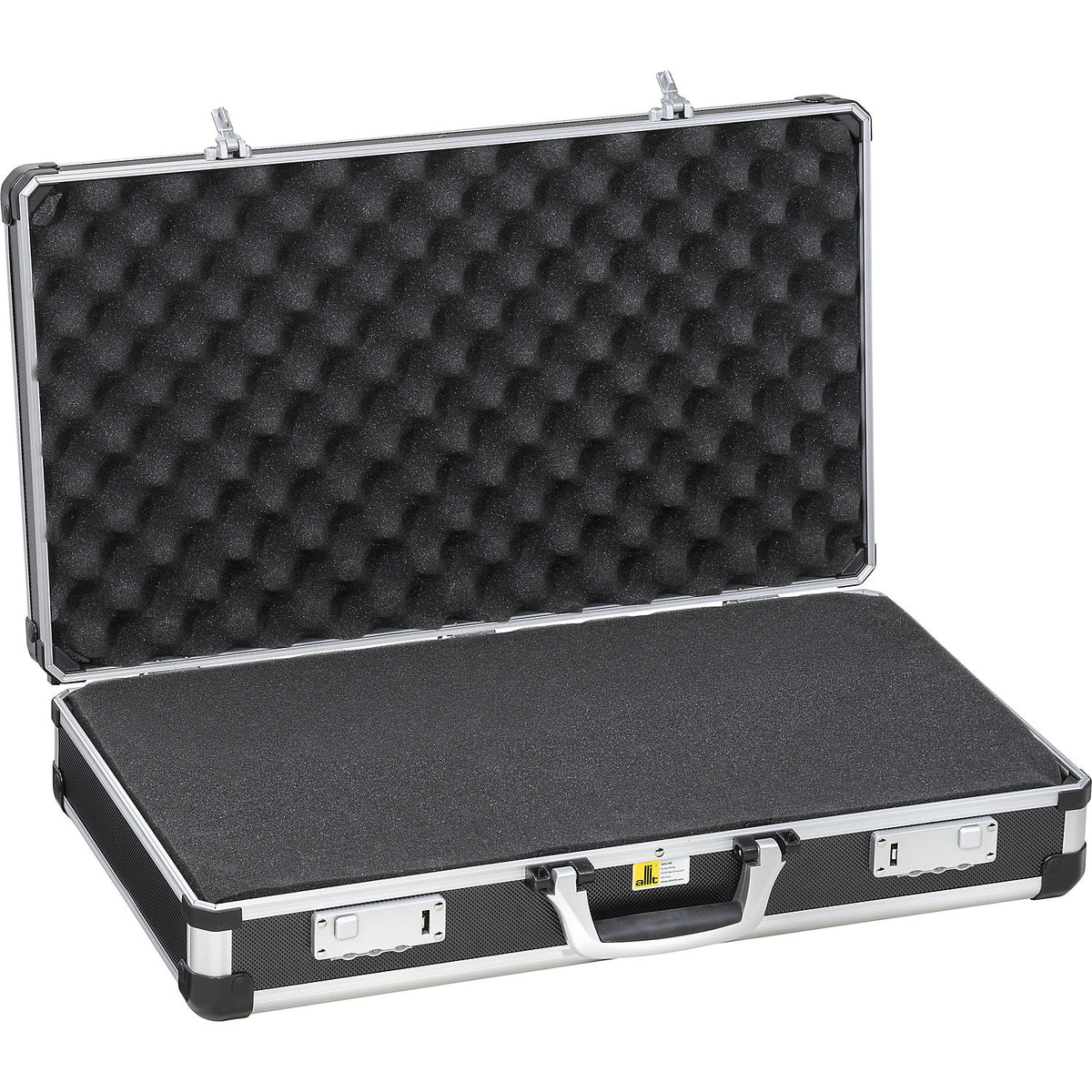 Instrument case, black, external LxWxH 605 x 370 x 145 mm.