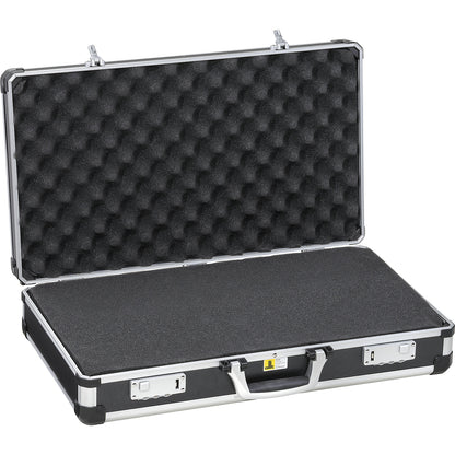 Instrument case, black, external LxWxH 605 x 370 x 145 mm.