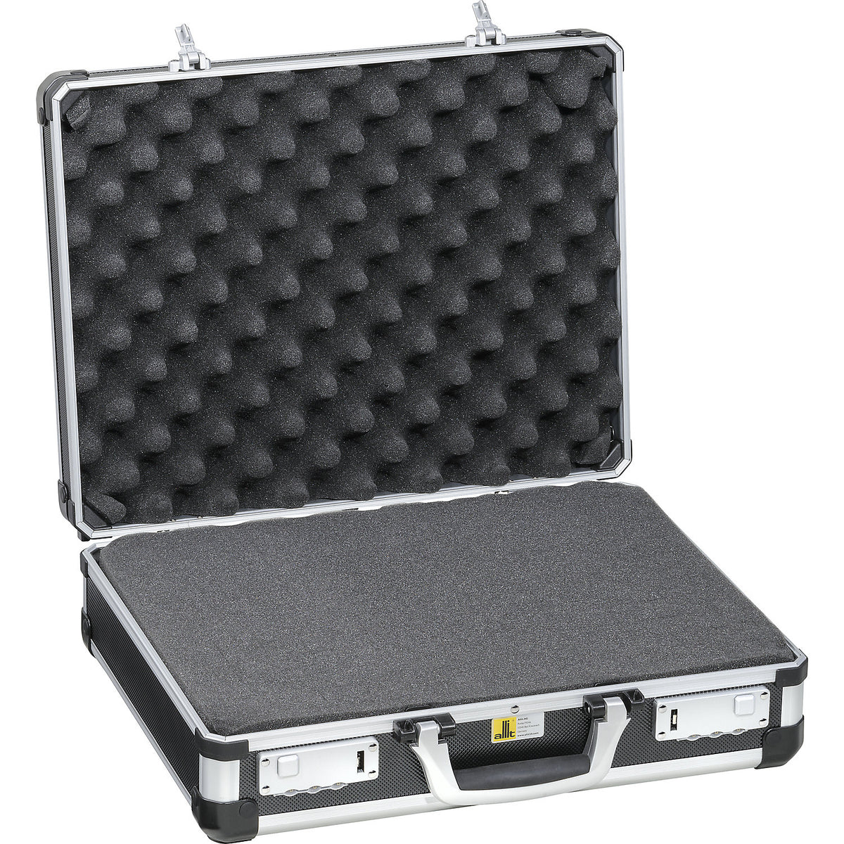 Instrument case, black, external LxWxH 445 x 370 x 145 mm.