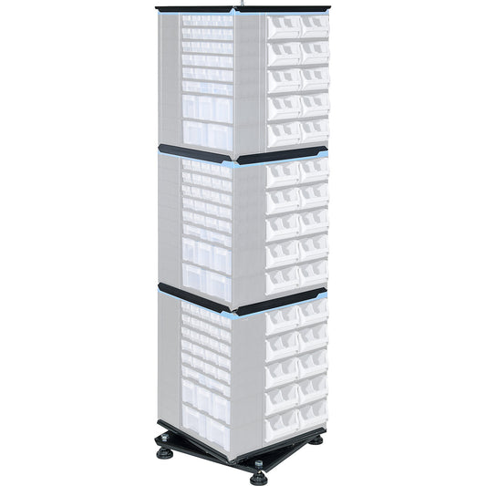 VARIOPLUS PRO revolving stand, HxWxD 1710 x 445 x 445 mm, can be fitted out as required.