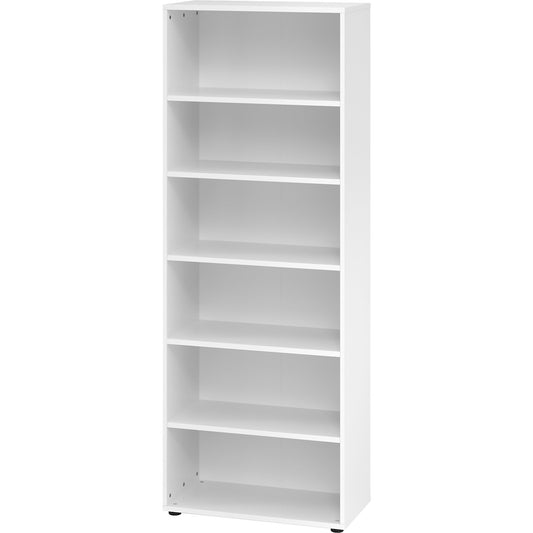 VERA-ZWO - Office shelf unit, HxWxD 2156 x 800 x 400 mm, 6 file heights, white.
