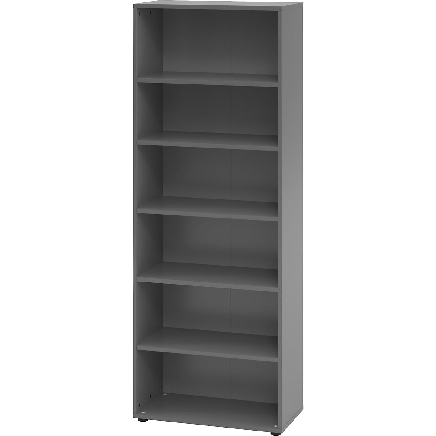 VERA-ZWO - Office shelf unit, HxWxD 2156 x 800 x 400 mm, 6 file heights, graphite.