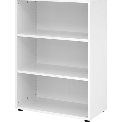 VERA-ZWO - Office shelf unit, HxWxD 1100 x 800 x 400 mm, 3 file heights, white.