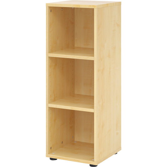 VERA-ZWO - Office shelf unit, HxWxD 1100 x 400 x 400 mm, 3 file heights, maple finish.