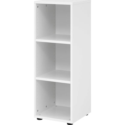 VERA-ZWO - Office shelf unit, HxWxD 1100 x 400 x 400 mm, 3 file heights, white.