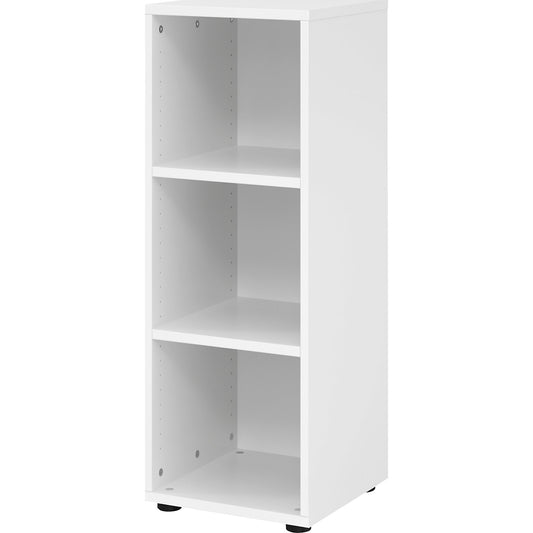 VERA-ZWO - Office shelf unit, HxWxD 1100 x 400 x 400 mm, 3 file heights, white.