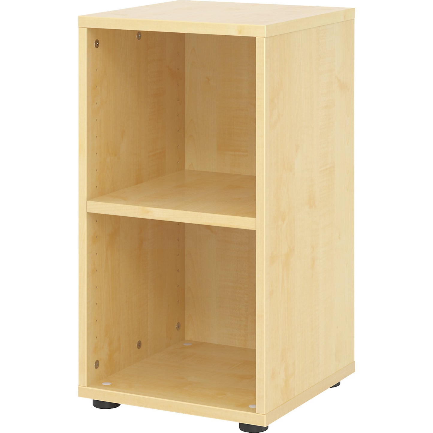 VERA-ZWO - Office shelf unit, HxWxD 748 x 400 x 400 mm, 2 file heights, maple finish.