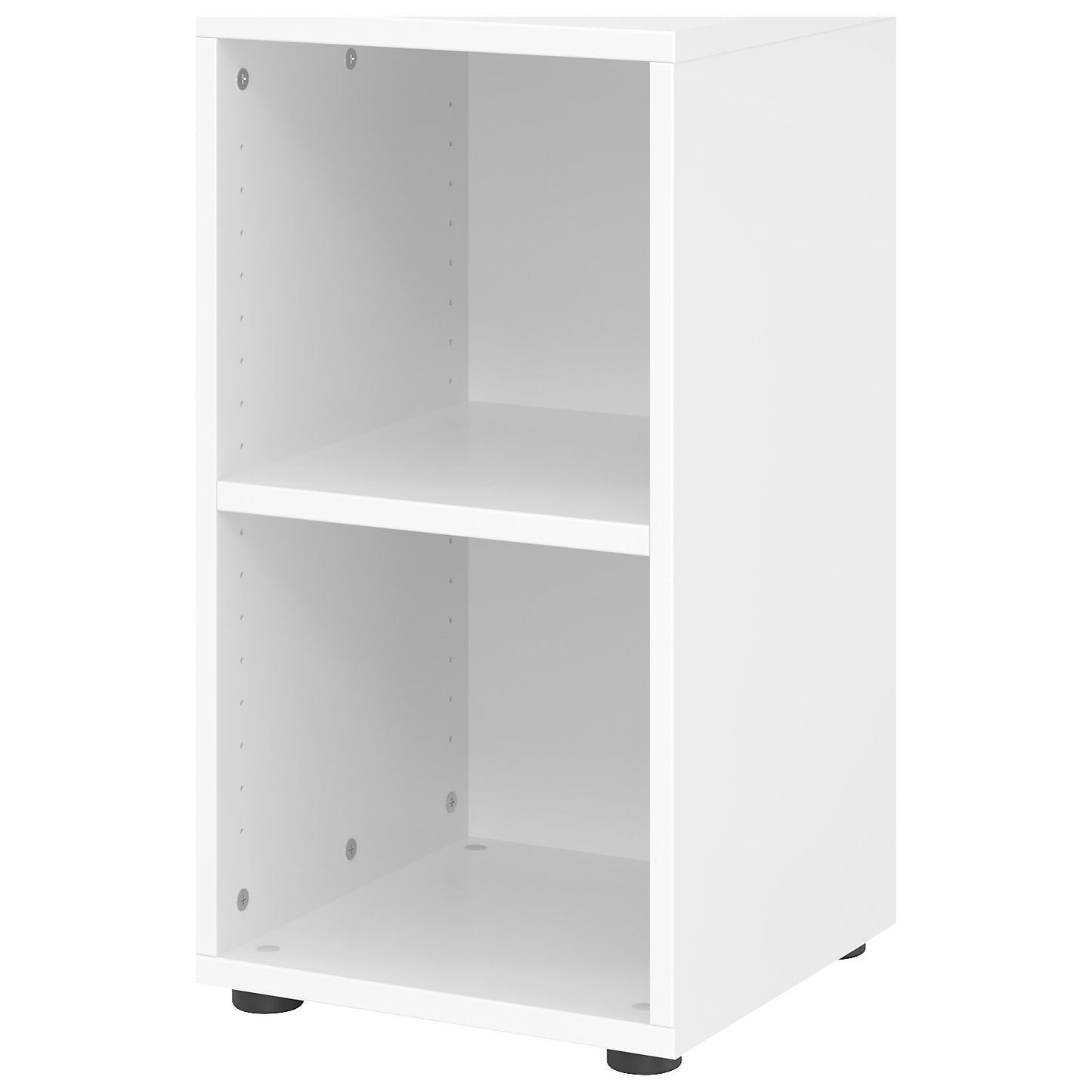 VERA-ZWO - Office shelf unit, HxWxD 748 x 400 x 400 mm, 2 file heights, white.