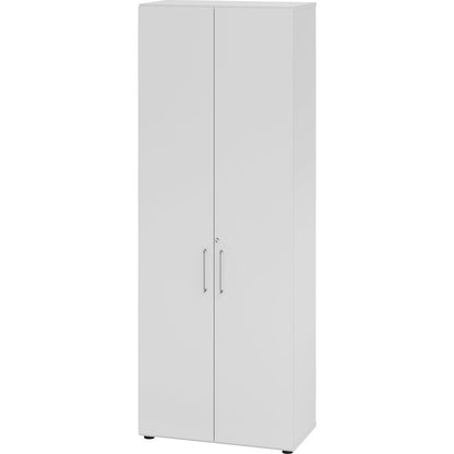 VERA-ZWO - Office cupboard, HxWxD 2156 x 800 x 420 mm, 5 shelves, light grey.