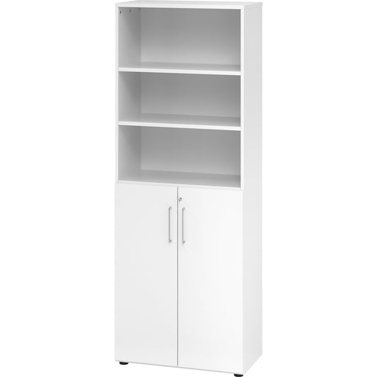 VERA-ZWO - Office cupboard, HxWxD 2156 x 800 x 420 mm, white.