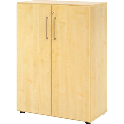 VERA-ZWO - Office cupboard, HxWxD 1100 x 800 x 420 mm, 2 shelves, maple finish.