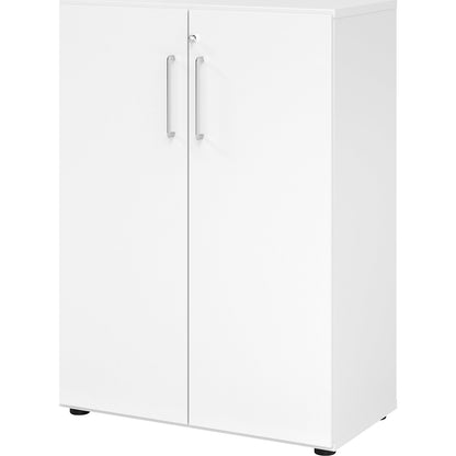 VERA-ZWO - Office cupboard, HxWxD 1100 x 800 x 420 mm, 2 shelves, white.