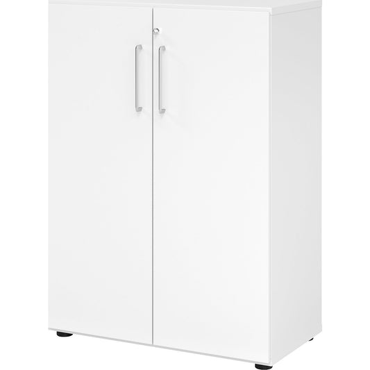 VERA-ZWO - Office cupboard, HxWxD 1100 x 800 x 420 mm, 2 shelves, white.
