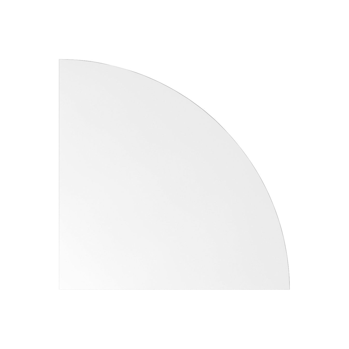VERA-ZWO - Linking tabletop, WxD 800 x 800 mm, quarter circle, white.