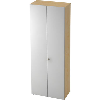 ANNY-AC - Filing cupboard with acoustic rear panel, HxWxD 2156 x 800 x 420 mm, 5 shelves, maple finish.