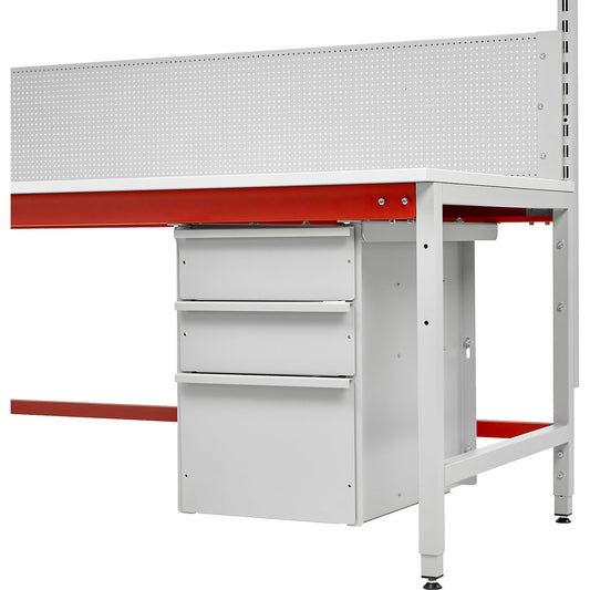Drawer unit, for installation under a desk, internal dimensions HxWxD 150/150/300 x 340 x 600 mm.