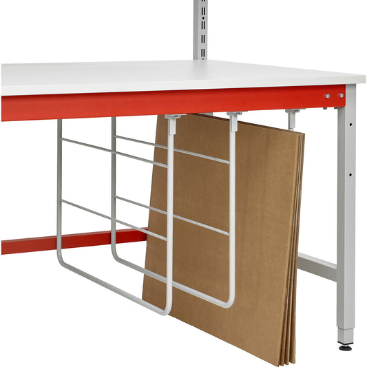 Packaging divider, for mounting underneath the bench, HxD 550 x 850 mm.