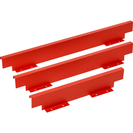 Metal mini rear panel, for securing to the table top, table width 900 mm.
