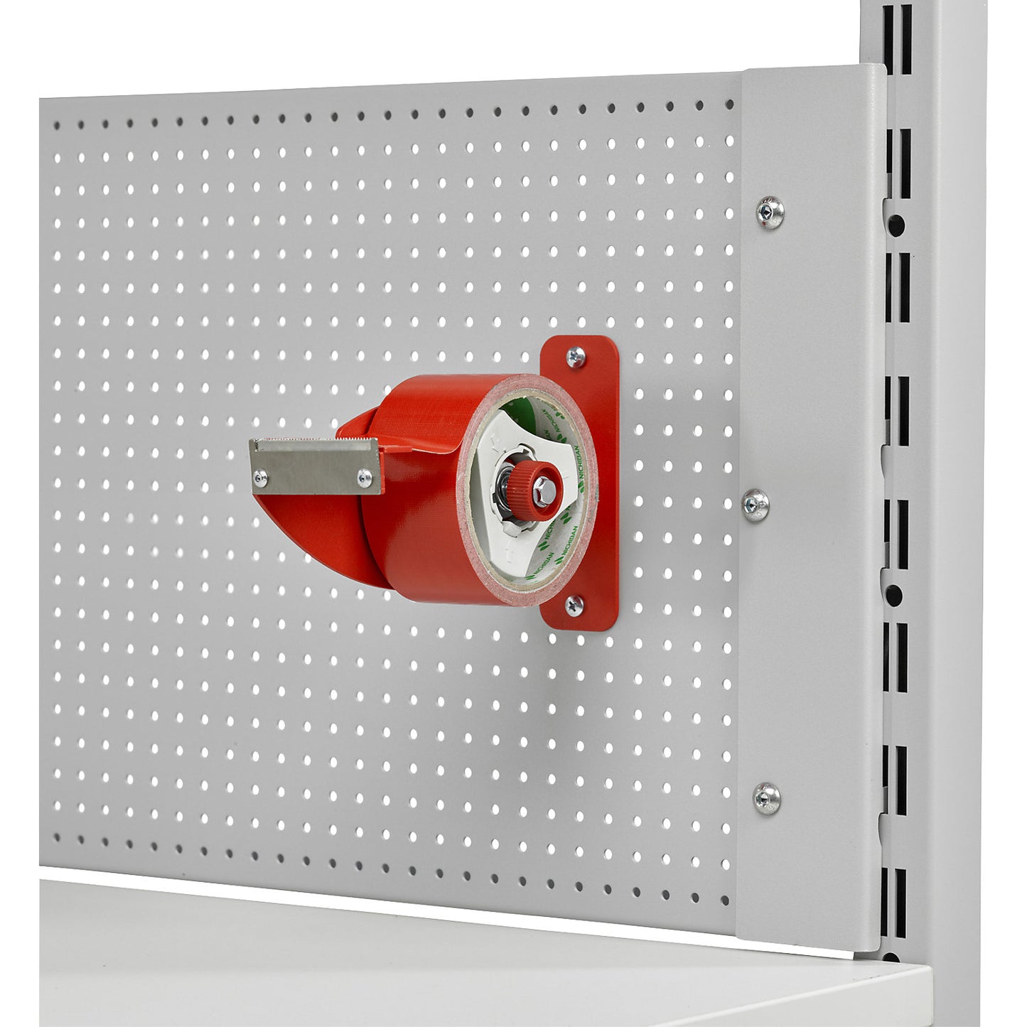 Adhesive tape dispenser, for perforated rear panel, for tape width 50 mm.