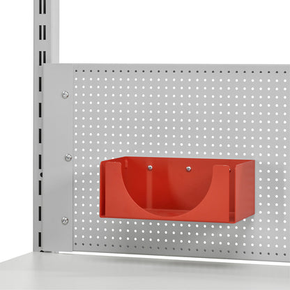 Storage tray, for perforated rear panel, for long delivery note pockets.