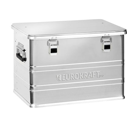 Industry aluminium container, capacity 73 l, external LxWxH 580 x 385 x 398 mm.
